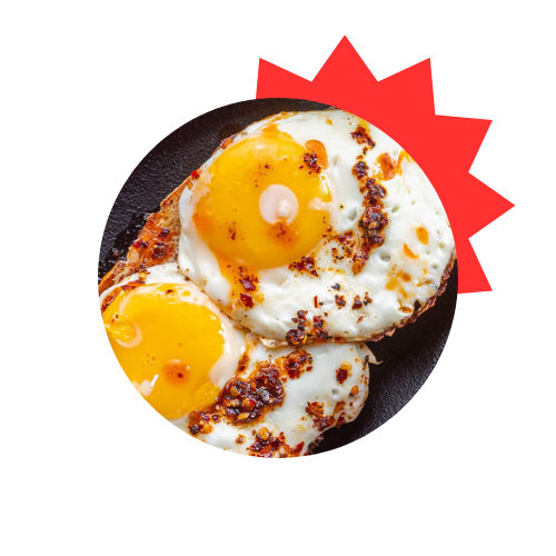 Chilli Crisp Fried Eggs Recipe with Boombay Timur Chilli Crisp