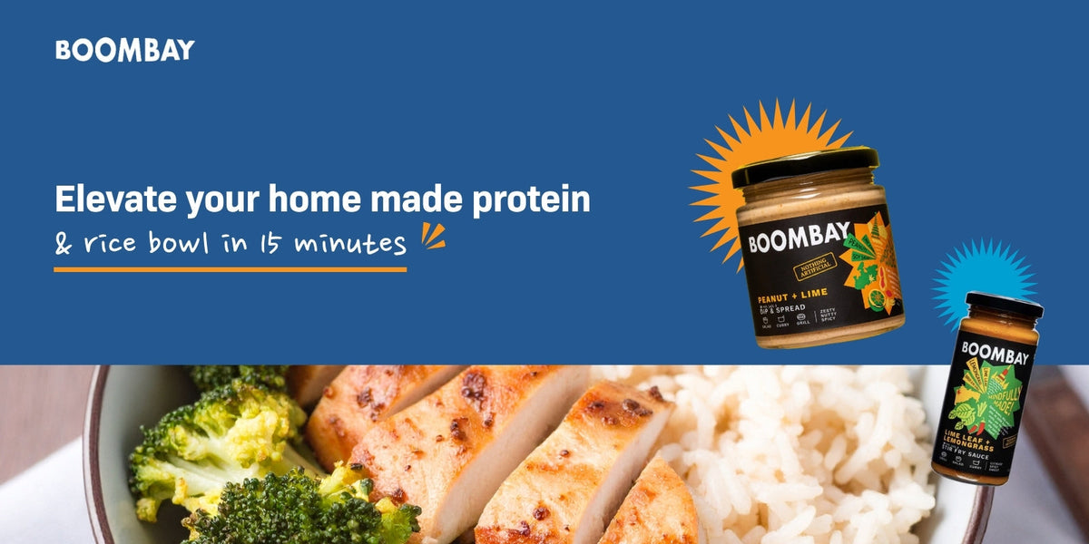 Elevate your home made protein & rice bowl in 15 minutes – Boombay