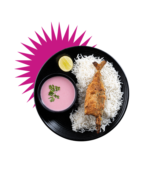 Fried Fish and Kokum Curry Rice Recipe