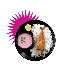 Fried Fish and Kokum Curry Rice Recipe