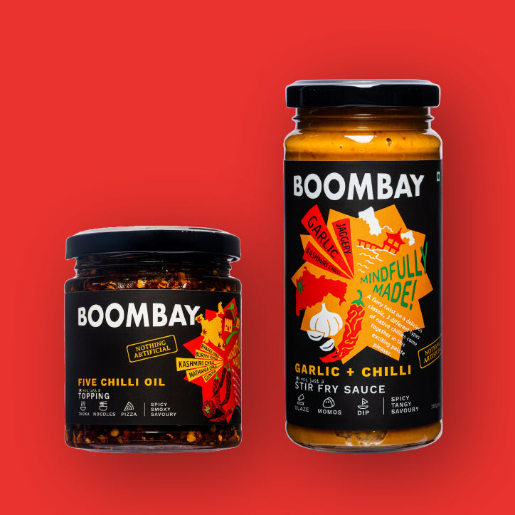 Most Loved Spicy Flavour Bombs: Five Chilli Oil & Garlic + Chilli
